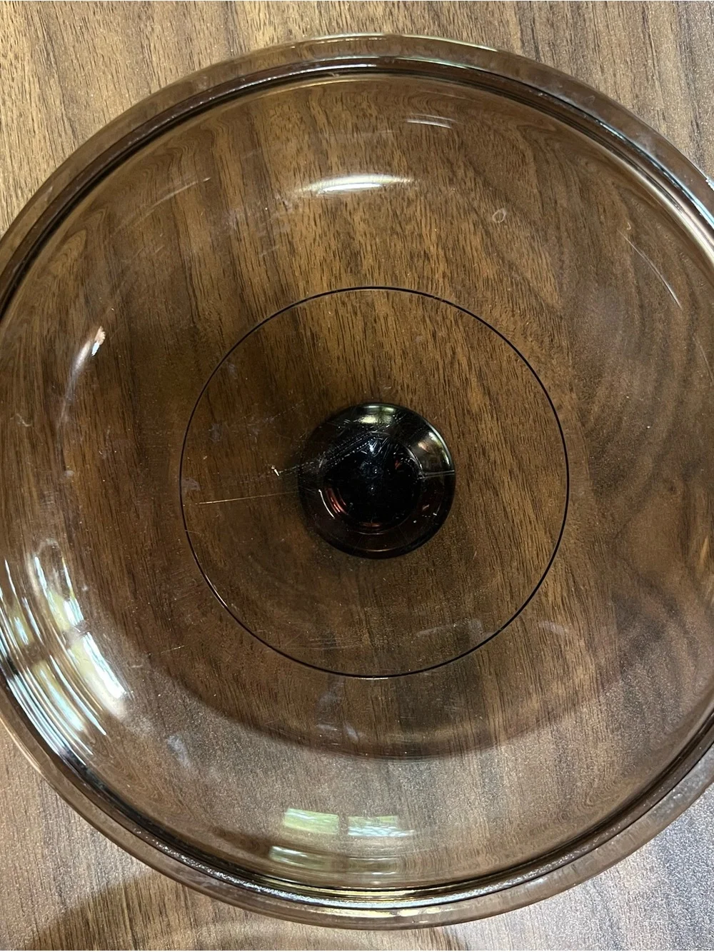 Pyrex Corning Visions Amber Brown Lid V-2.5-C